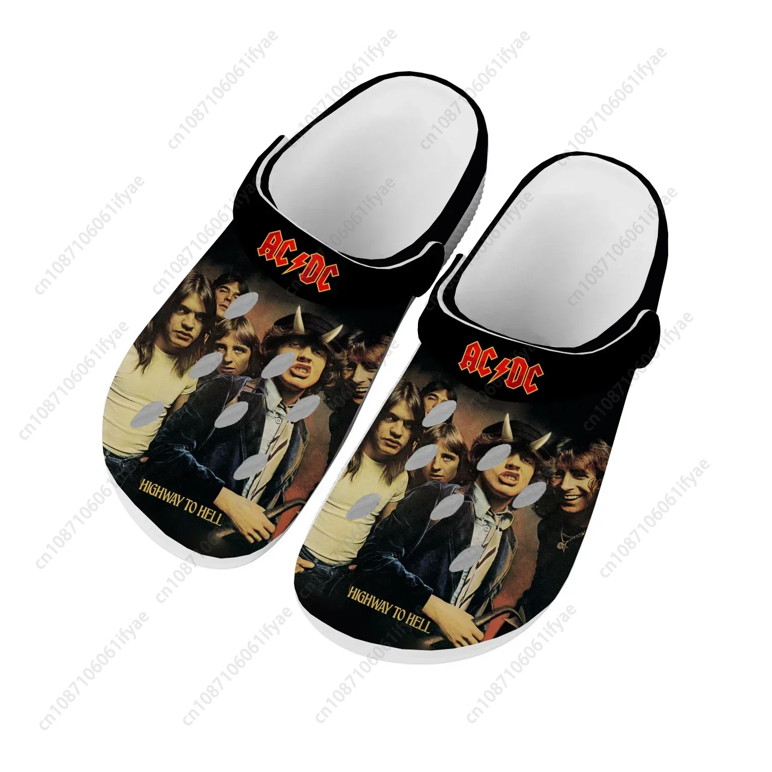 Men'S Shoes Dc - รองเท้าแตะ A-AC Rock Band D-DC สำหรับผู้ชาย