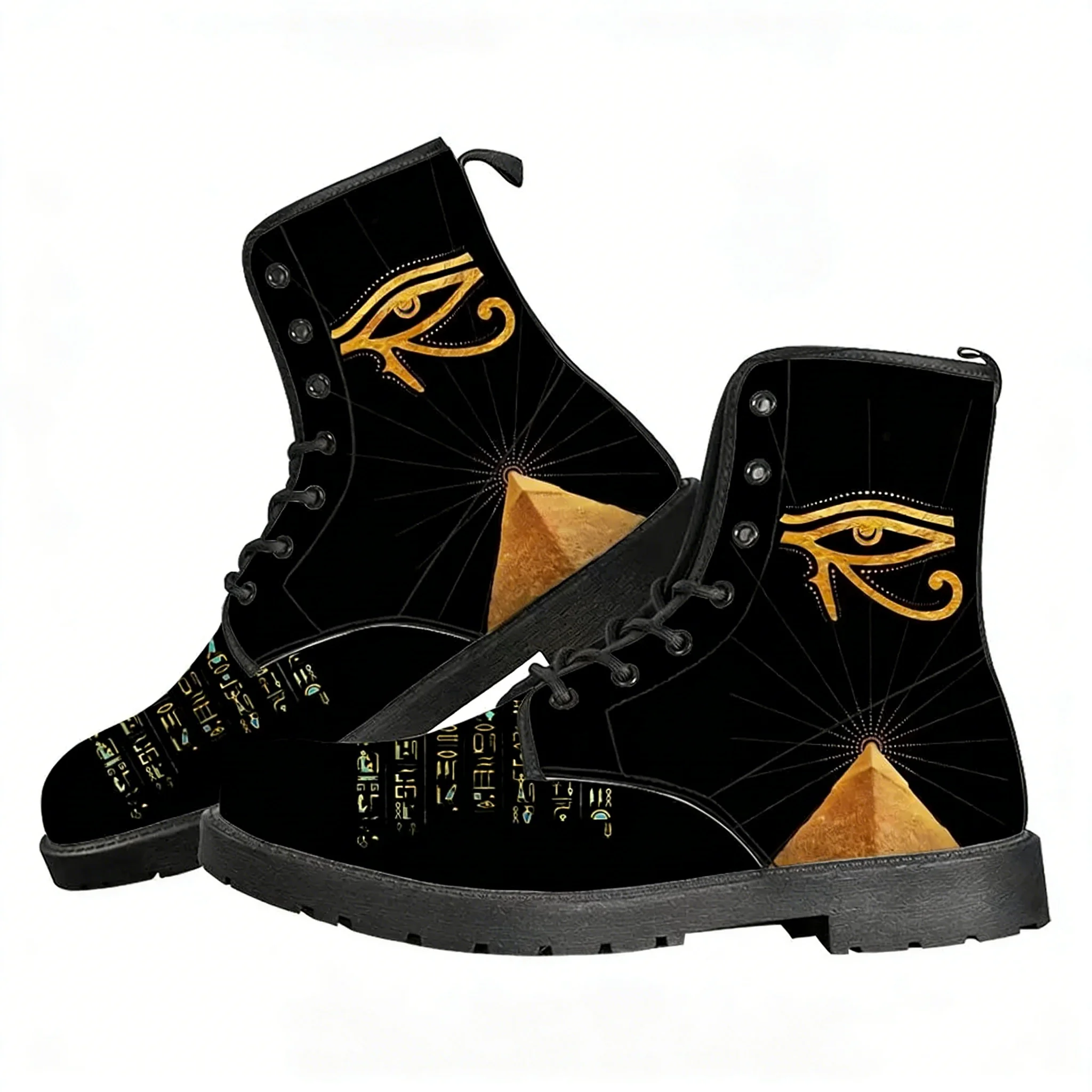Men Shoes Egypt - ฮอรัส เทพเจ้าแห่งอียิปต์ รองเท้าลำลองบุรุษสตรี รองเท้าวัยรุ่นลายตาแห่งอียิปต์ แฟชั่นกลางแจ้ง คุณภาพสูง