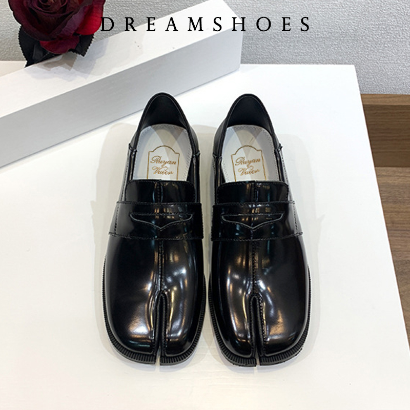 Men'S Shoes Hush Puppies - รองเท้าทาบิแบบสวม สไตล์โลฟเฟอร์ สำหรับผู้ชายและผู้หญิง หัวแยก นิ้วเท้าแยก พื้นบาง