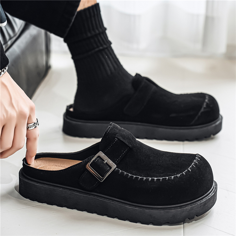 Men Shoes Office - รองเท้าผ้าใบผู้ชายแบบสวม สไตล์มินิมอล พื้นเรียบ กันลื่น ใส่ได้หลากหลายโอกาส เหมาะสำหรับขับรถและกิจกรรมกลางแจ้ง