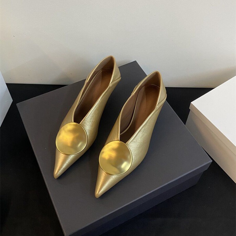 Dress Shoe Pointed - 2026 รองเท้าส้นสูงผู้หญิงรองเท้าส้นเตี้ยดีไซเนอร์รองเท้าเซ็กซี่แฟชั่นผู้หญิงปั๊มส์ฤดูร้อนสง่างามซาปาตอส มูเฮร์，34-40
