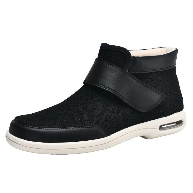 Men'S Shoes For Wide Feet - XIHAHA ผู้หญิงเดินรองเท้ายาว Barrel เก่าคนรองเท้า Senile กว้างฟุตบวม