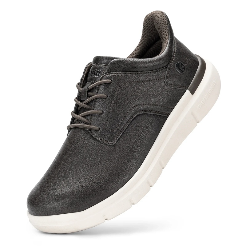 Men'S Shoes For Wide Feet - รองเท้าหนังผู้ชายแบบสวม FitVille รุ่น Wide Leather Slip