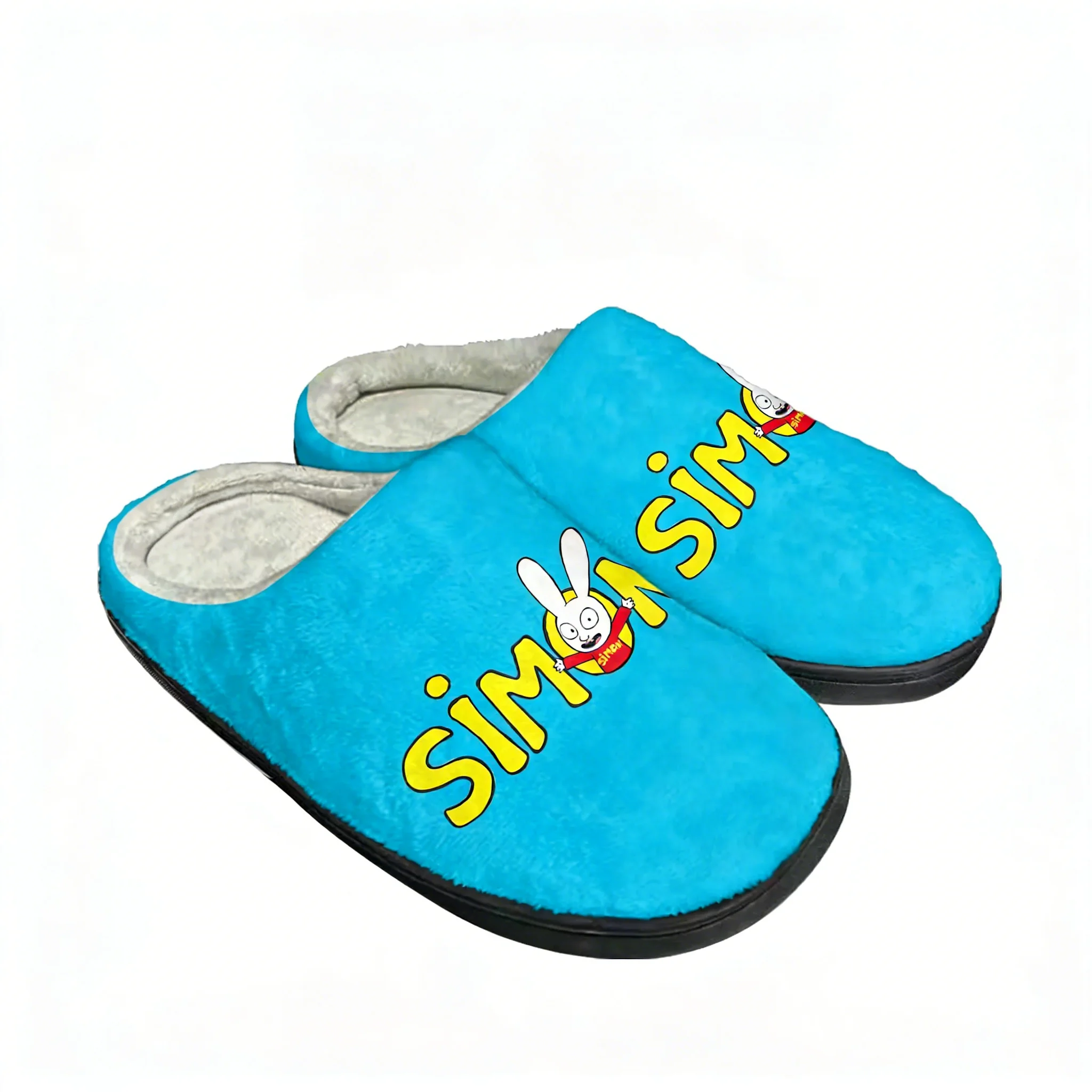 Men'S Shoes Lightweight - รองเท้าแตะลายการ์ตูนกระต่ายซิมอน ผ้าฝ้ายสำหรับใส่ในบ้าน น้ำหนักเบา สำหรับผู้ชายและผู้หญิง คุณภาพสูง แบบกำหนดเองได้