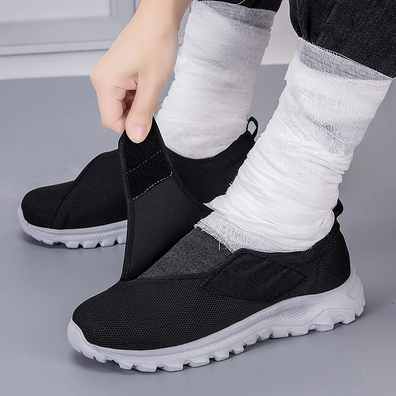 Men'S Shoes For Wide Feet - รองเท้าเดินสำหรับผู้ชายเท้ากว้าง รองเท้าสำหรับผู้ป่วยเบาหวาน เท้าบวม สายรัดปรับได้ ผ้าด้านบนนุ่มสบาย รองเท้าผ้าใบผู้หญิง