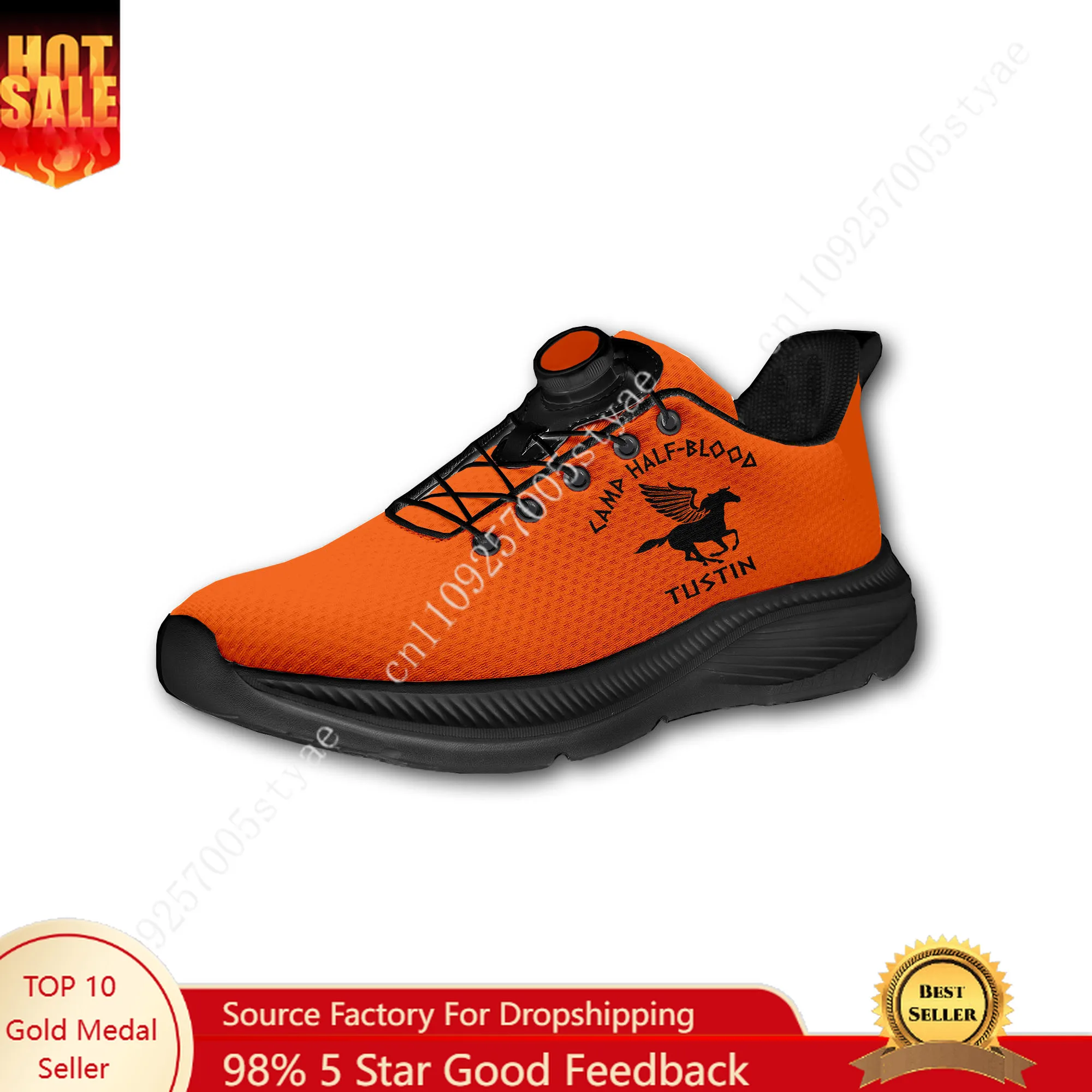 Men'S Shoes Lightweight - แคมป์ฮาล์ฟบลัดโครนิเคิลส์รองเท้าเดินแบบกำหนดเองสำหรับผู้ชายผู้หญิงปุ่มหมุนแบบไม่มีเชือกผูกดีไซน์โลโก้รองเท้าผ้าใบน้ำหนักเบาสำหรับทุกเพศ