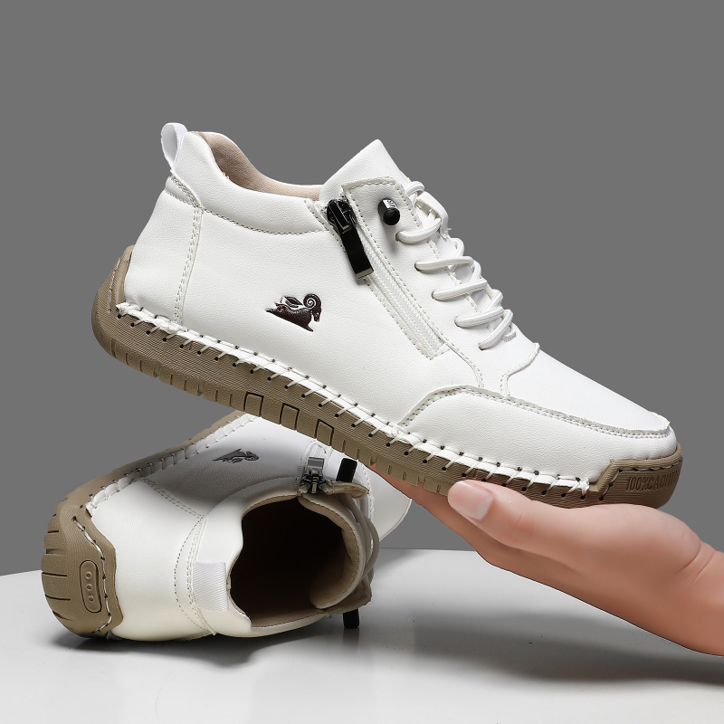 Men'S Shoes Hush Puppies - รองเท้าผ้าใบสตรีรองเท้าหนังทำมือรองเท้าลำลองรองเท้ากีฬากลางแจ้งสำหรับผู้ชายรองเท้าหนังกันลื่นแบบคลาสสิคซาปาโตส เด มูเฮร์