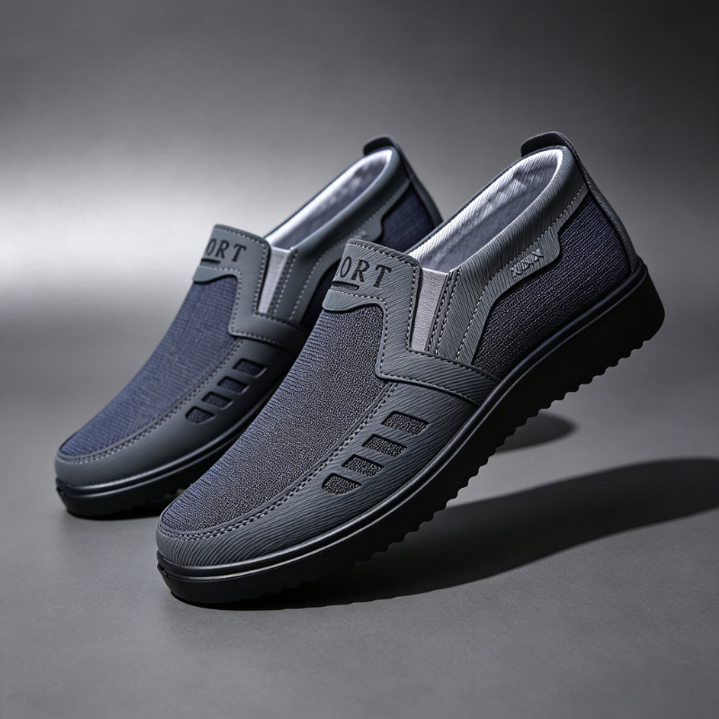 Men'S Shoes Dress Casual - รองเท้าผู้ชายแบบสวม ผ้าแคนวาส ระบายอากาศได้ดี สวมใส่สบาย พื้นรองเท้ากันลื่น เหมาะสำหรับการเดินในชีวิตประจำวัน
