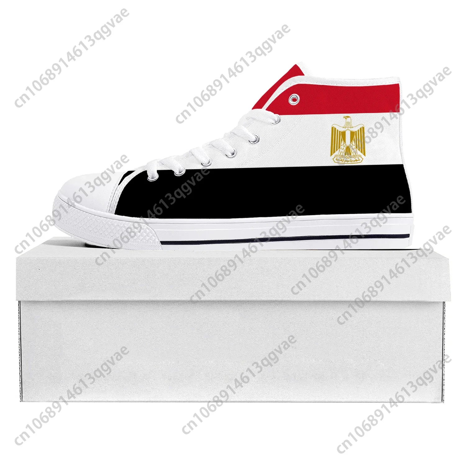 รองเท้าผ้าใบหุ้มข้อสูงลายธงอีย - Men Shoes Egypt บทวิจารณ์และราคา
