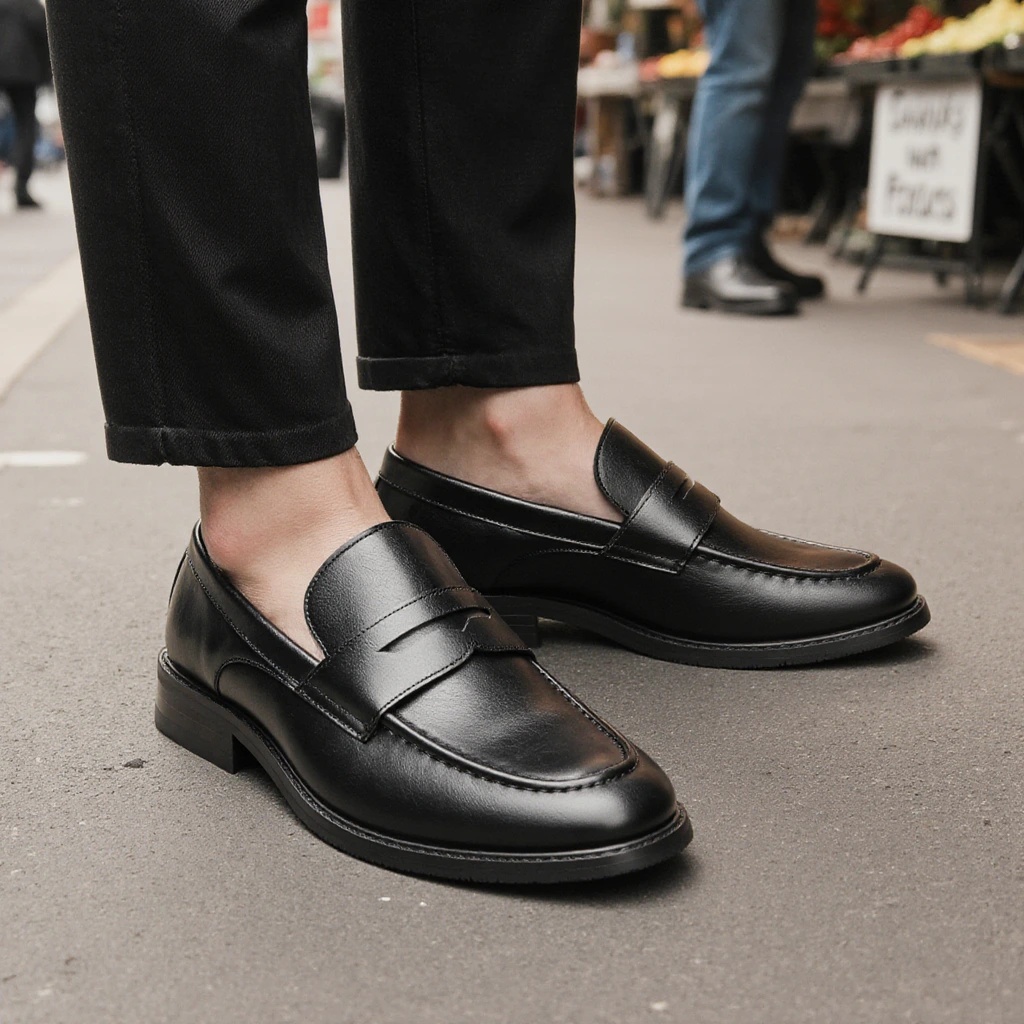 รองเท้าโลฟเฟอร์สีดำสำหรับผู้ชา - Men'S Shoes Hush Puppies บทวิจารณ์และราคา