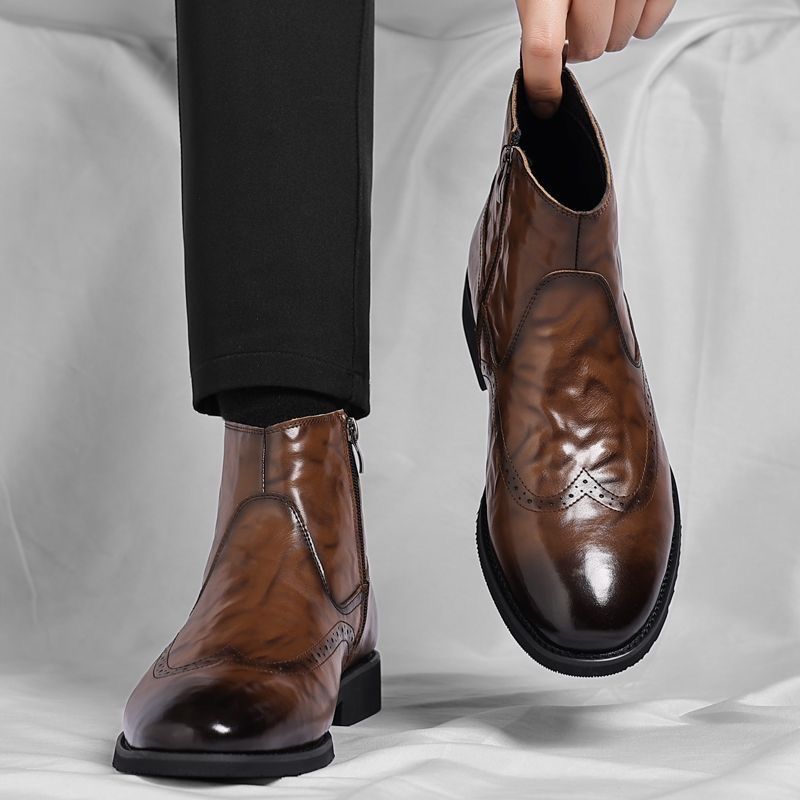 รองเท้าบูทเชลซีผู้ชาย หนังนุ่ม - Men'S Shoes Dress Casual บทวิจารณ์และราคา