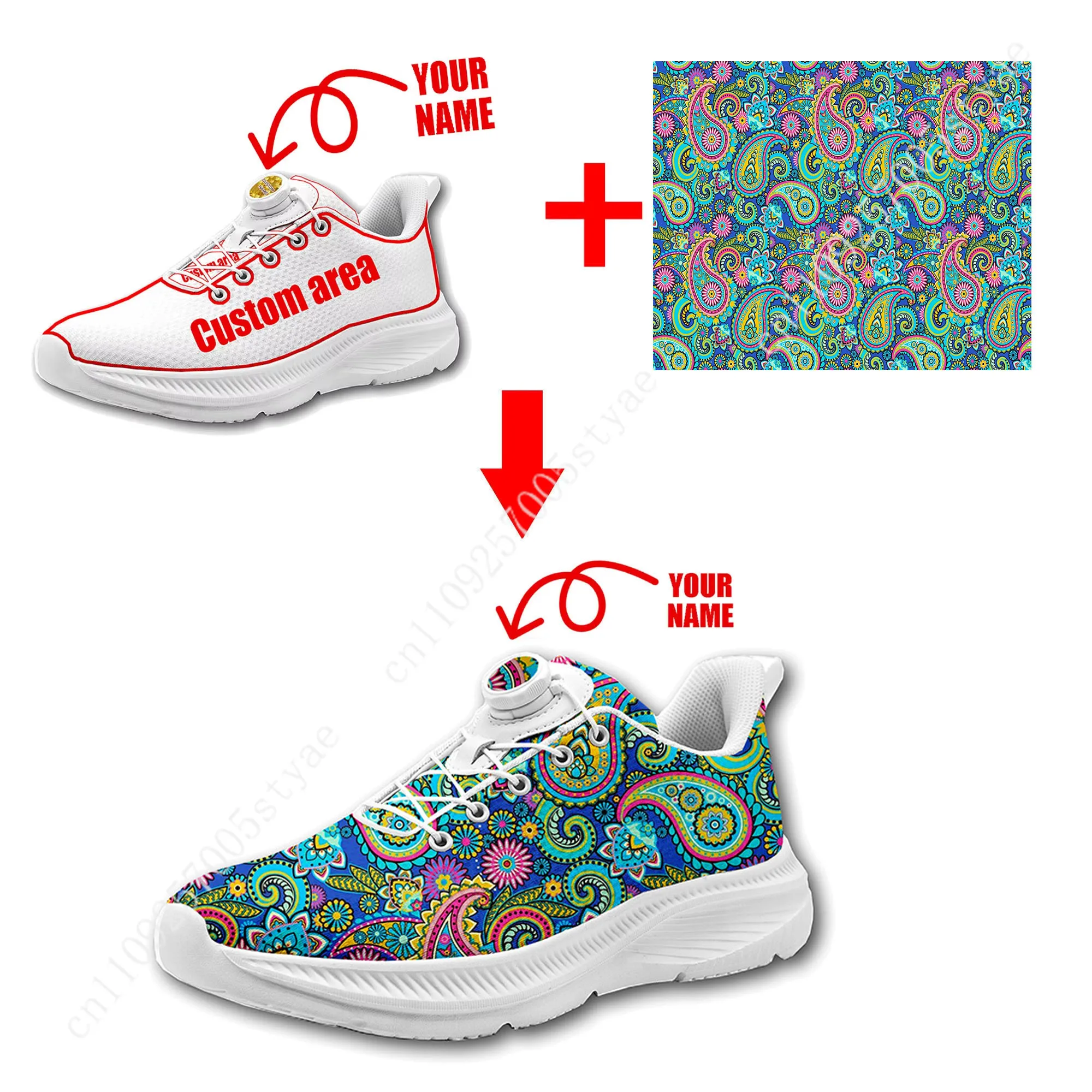 โบฮีเมียน มันดาลา ลายดอกไม้ รอ - Men'S Shoes Lightweight บทวิจารณ์และราคา