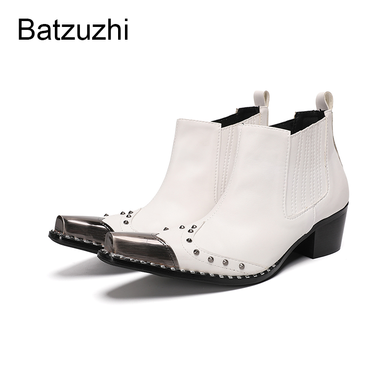 รองเท้าบูทผู้ชาย Batzuzhi ส้นส - Men Shoes For Wedding บทวิจารณ์และราคา