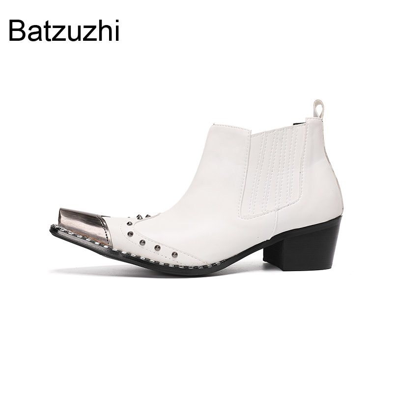 รองเท้าบูทผู้ชาย Batzuzhi ส้นส - Men Shoes For Wedding บทวิจารณ์และราคา