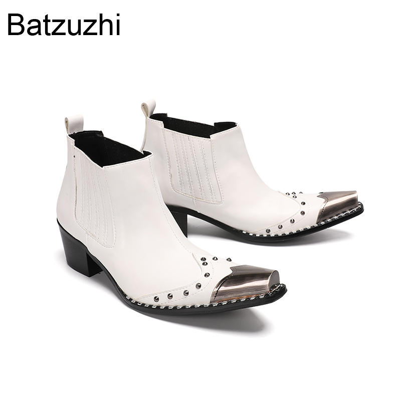 รองเท้าบูทผู้ชาย Batzuzhi ส้นส - Men Shoes For Wedding บทวิจารณ์และราคา