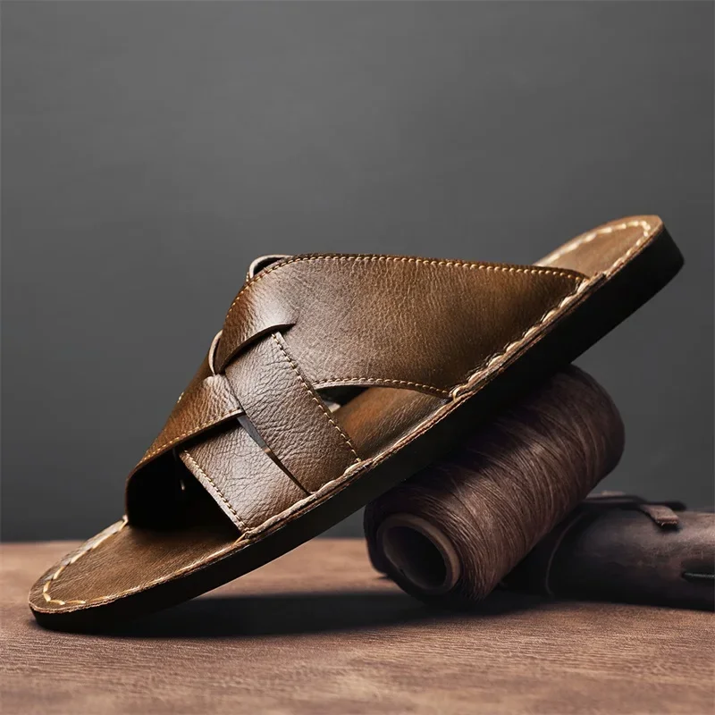 รองเท้าแตะหนังแท้สำหรับผู้ชาย  - Men'S Shoes Hush Puppies บทวิจารณ์และราคา