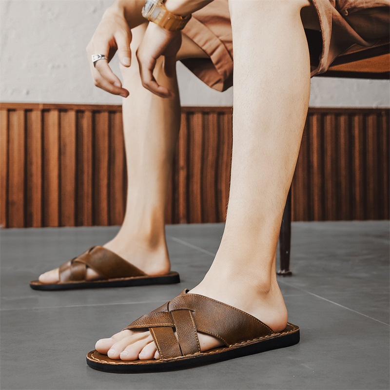รองเท้าแตะหนังแท้สำหรับผู้ชาย  - Men'S Shoes Hush Puppies บทวิจารณ์และราคา