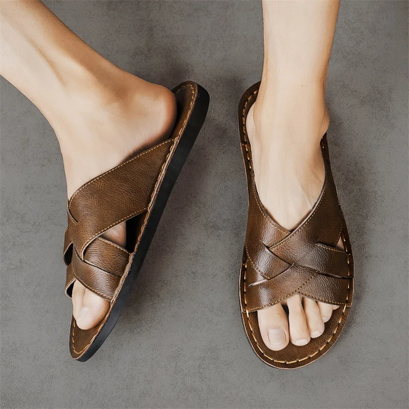 รองเท้าแตะหนังแท้สำหรับผู้ชาย  - Men'S Shoes Hush Puppies บทวิจารณ์และราคา