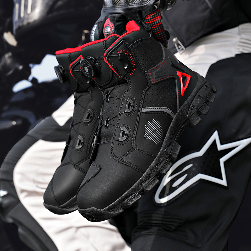 รองเท้าบู๊ทมอเตอร์ไซค์สำหรับผู - Men'S Shoes Professional บทวิจารณ์และราคา