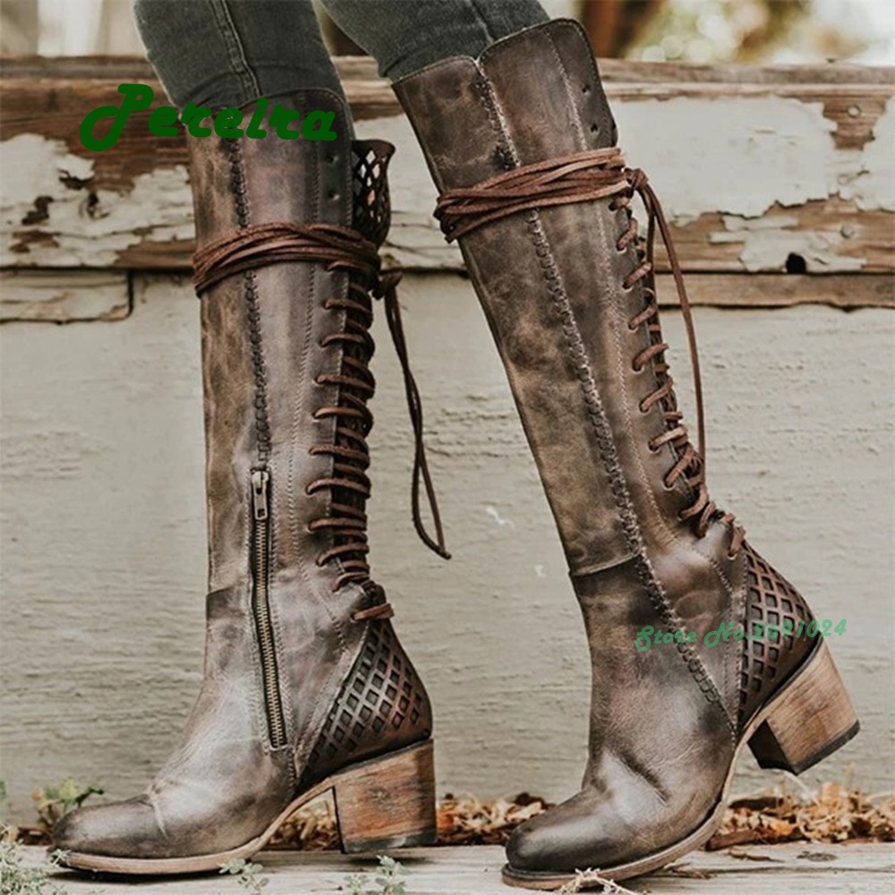 คาวบอย Vintage Lace Up ผู้ชายร - Men'S Shoes Size 43 In Us บทวิจารณ์และราคา