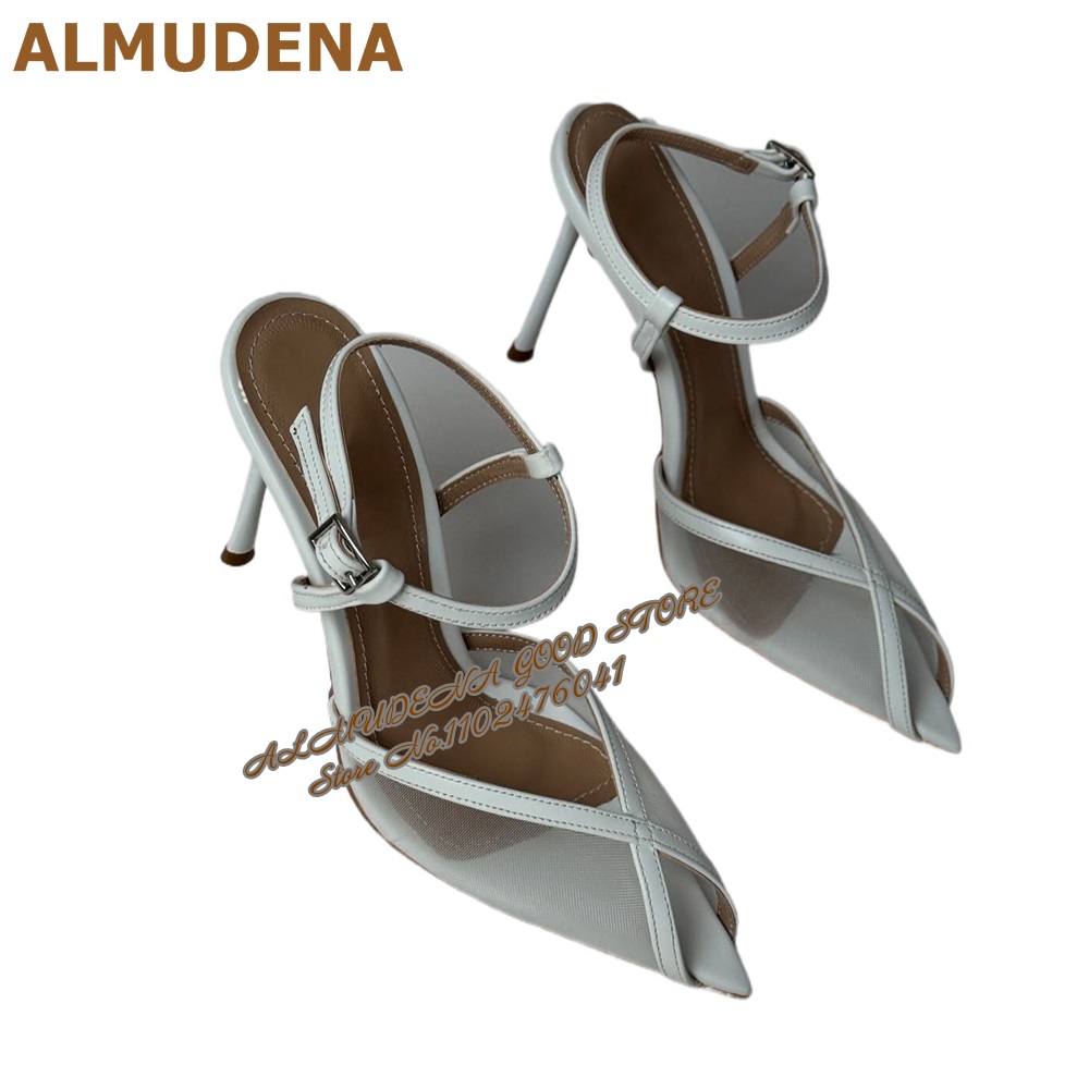 ALMUDENA สีขาว Air Mesh รองเท้ - Dress Shoe Pointed บทวิจารณ์และราคา