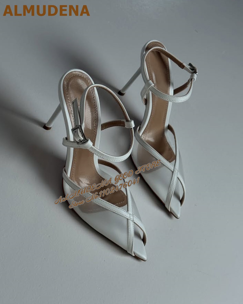 ALMUDENA สีขาว Air Mesh รองเท้ - Dress Shoe Pointed บทวิจารณ์และราคา