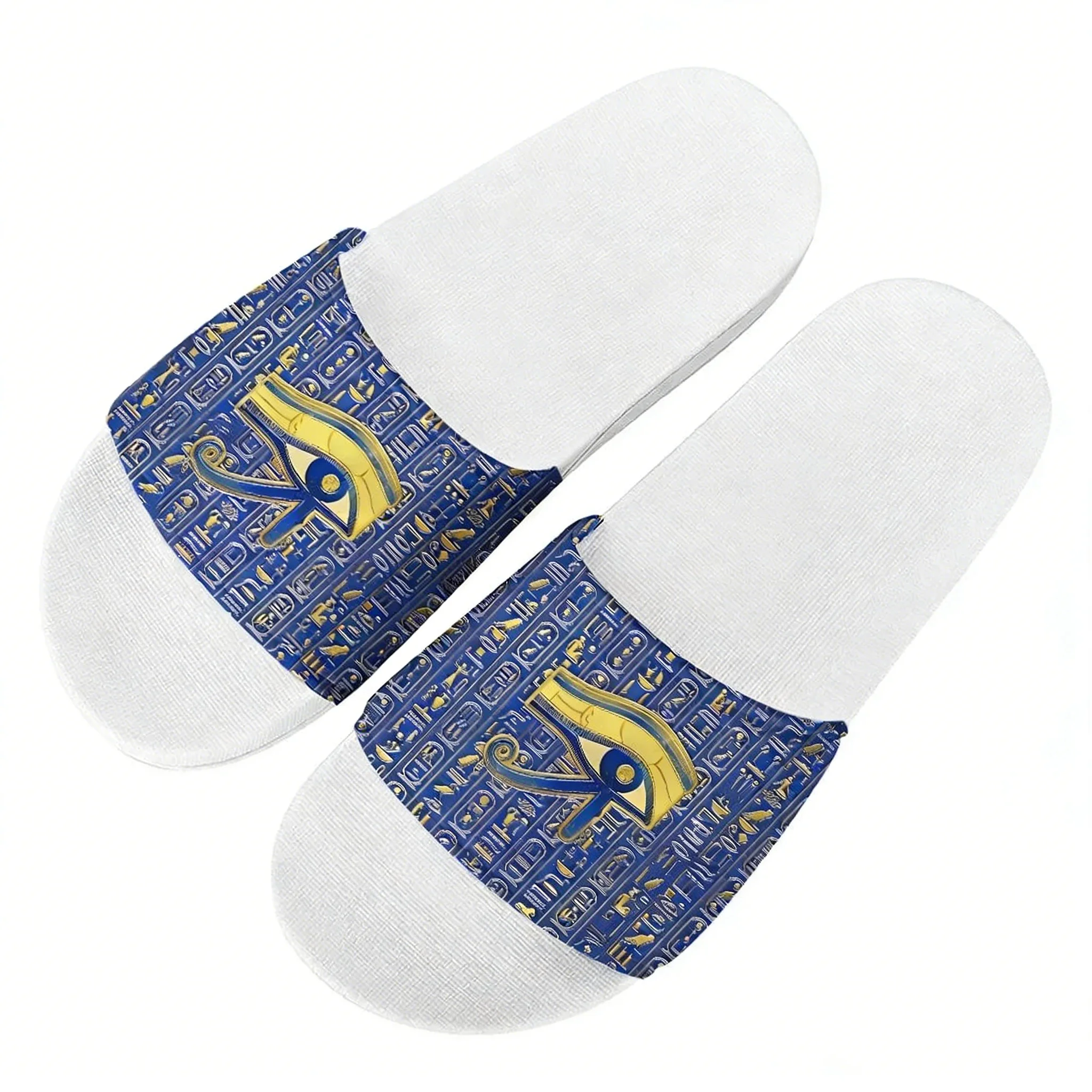 รองเท้าแตะลายดวงตาแห่งเทพฮอรัส - Men Shoes Egypt บทวิจารณ์และราคา