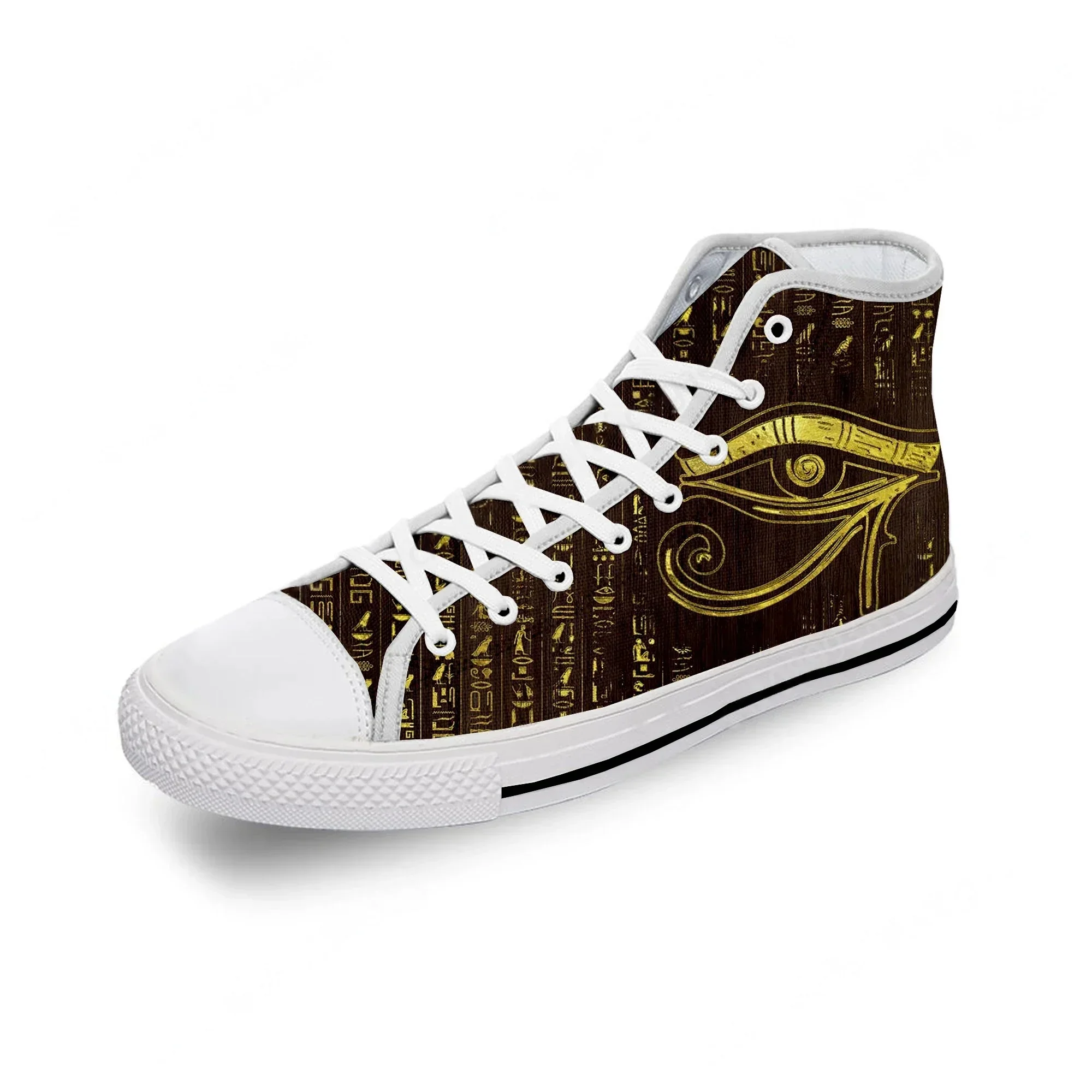 รองเท้าผ้าใบหุ้มข้อสูงลายพิมพ์ - Men Shoes Egypt บทวิจารณ์และราคา