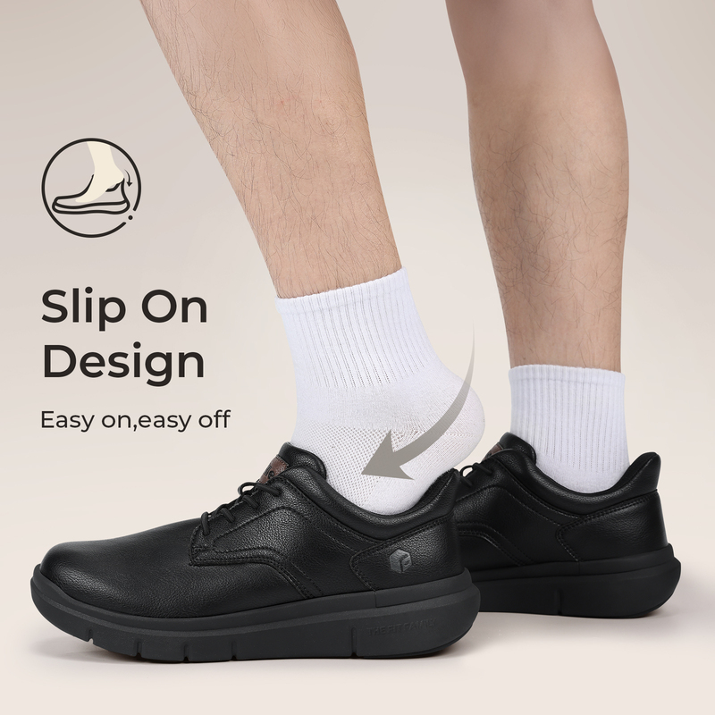 รองเท้าหนังแบบสวมสำหรับผู้ชาย  - Men'S Shoes For Wide Feet บทวิจารณ์และราคา