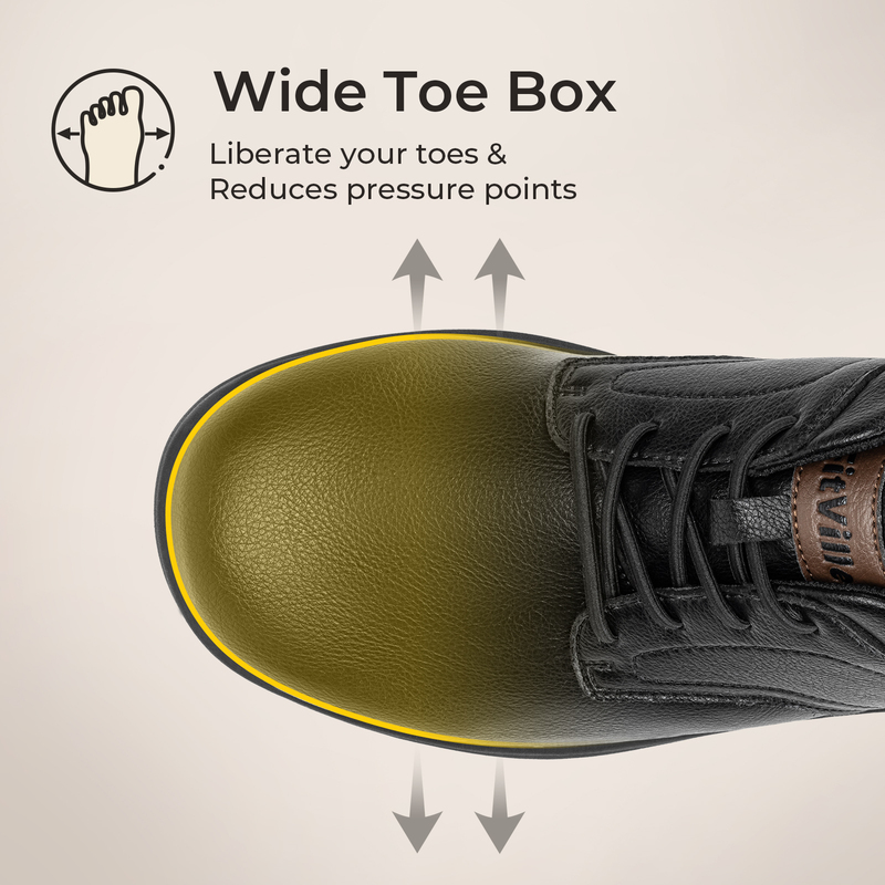 รองเท้าหนังแบบสวมสำหรับผู้ชาย  - Men'S Shoes For Wide Feet บทวิจารณ์และราคา