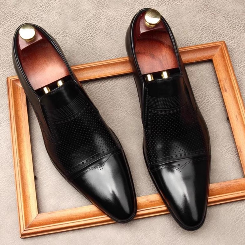 รองเท้าหนังแท้ทรงทางการสำหรับผ - Men'S Shoes Size 43 In Us บทวิจารณ์และราคา