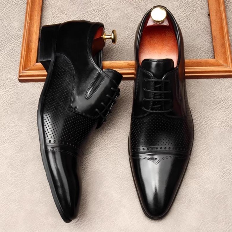 รองเท้าหนังแท้ทรงทางการสำหรับผ - Men'S Shoes Size 43 In Us บทวิจารณ์และราคา