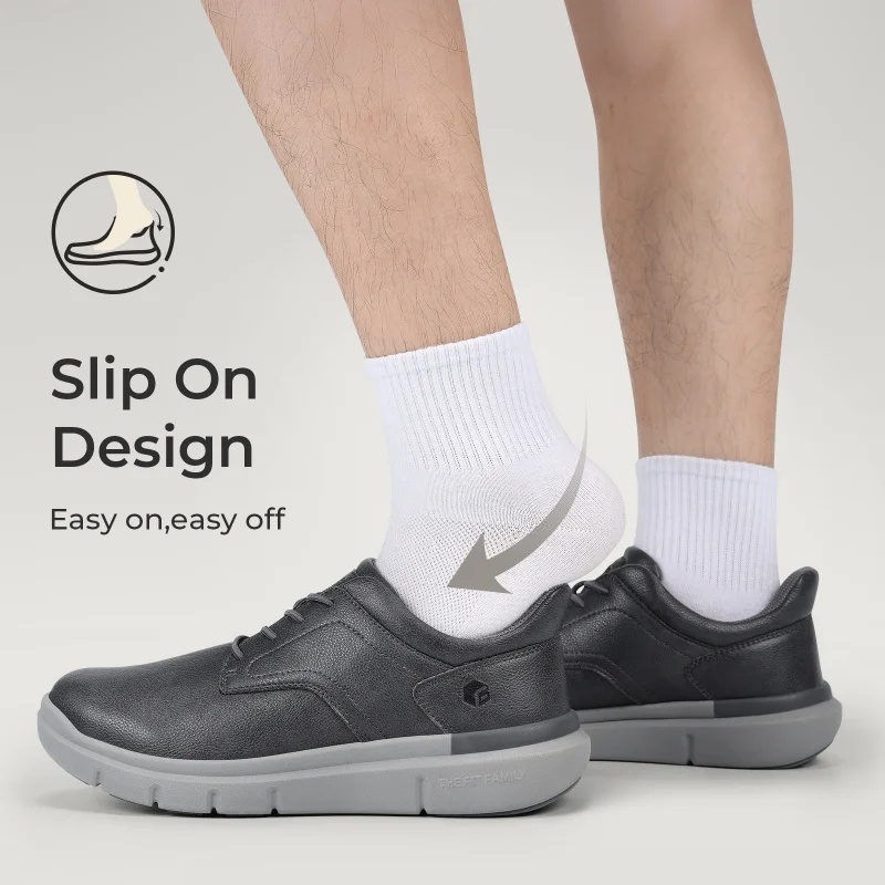 รองเท้าหนังผู้ชายแบบสวม FitVil - Men'S Shoes For Wide Feet บทวิจารณ์และราคา