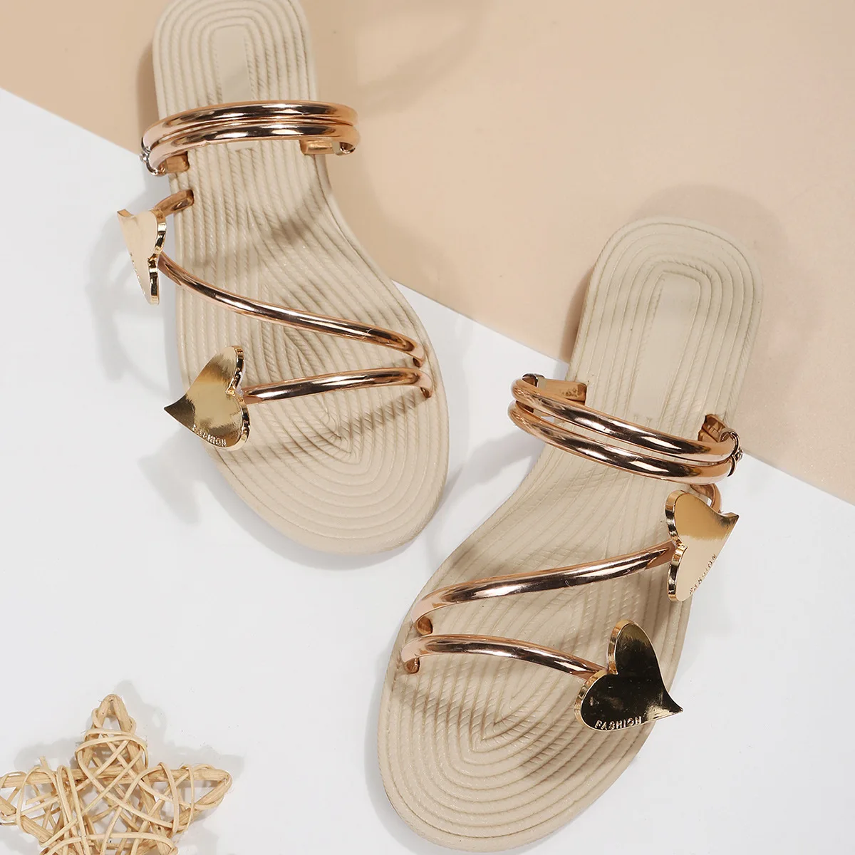 Elegant Women's Heartแบนรองเท้ - Men'S Shoes Size 43 In Us บทวิจารณ์และราคา