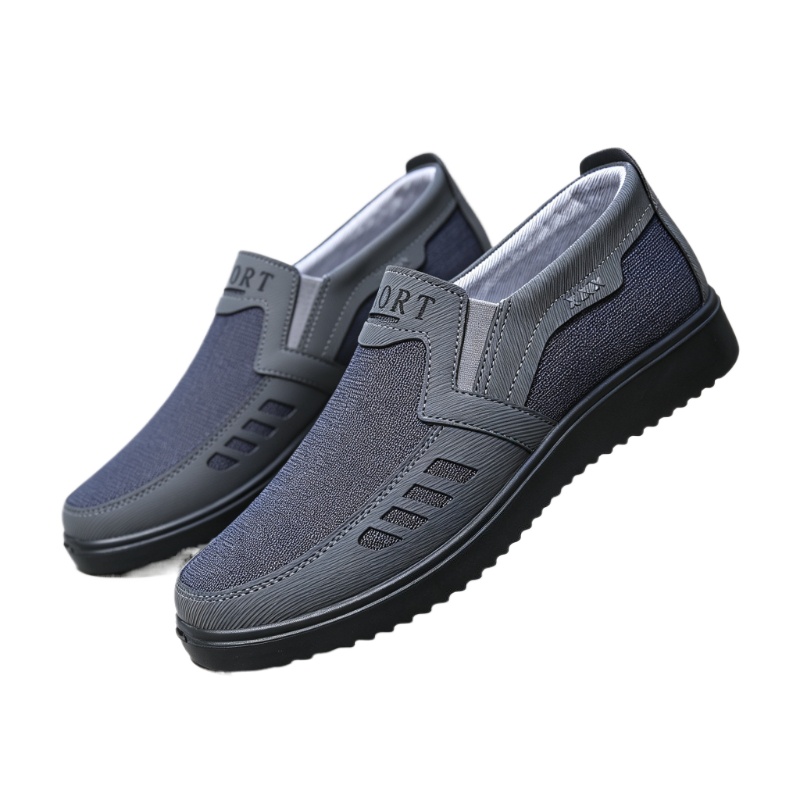 รองเท้าผู้ชายแบบสวม ผ้าแคนวาส  - Men'S Shoes Dress Casual บทวิจารณ์และราคา
